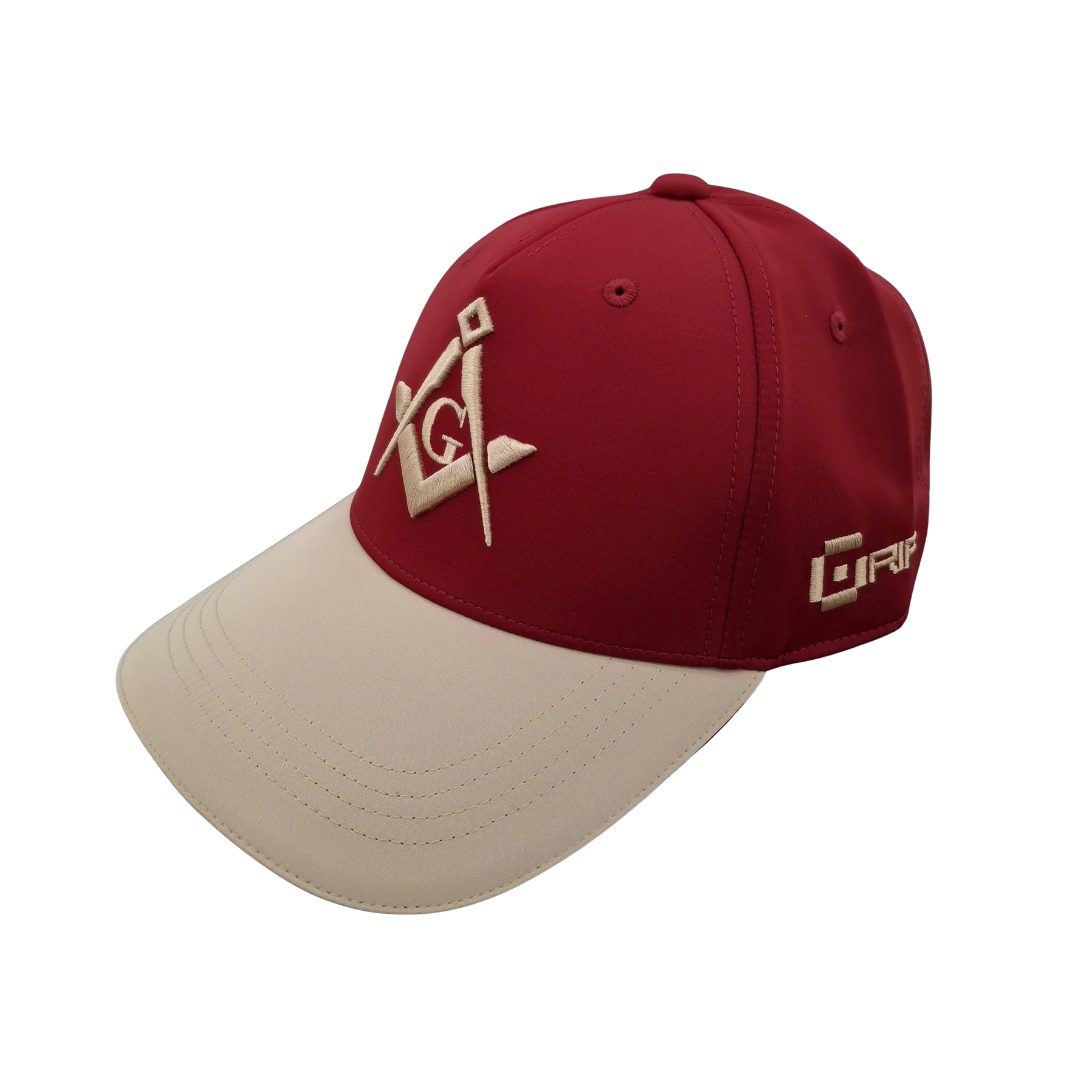 Crimson Embroid Cap
