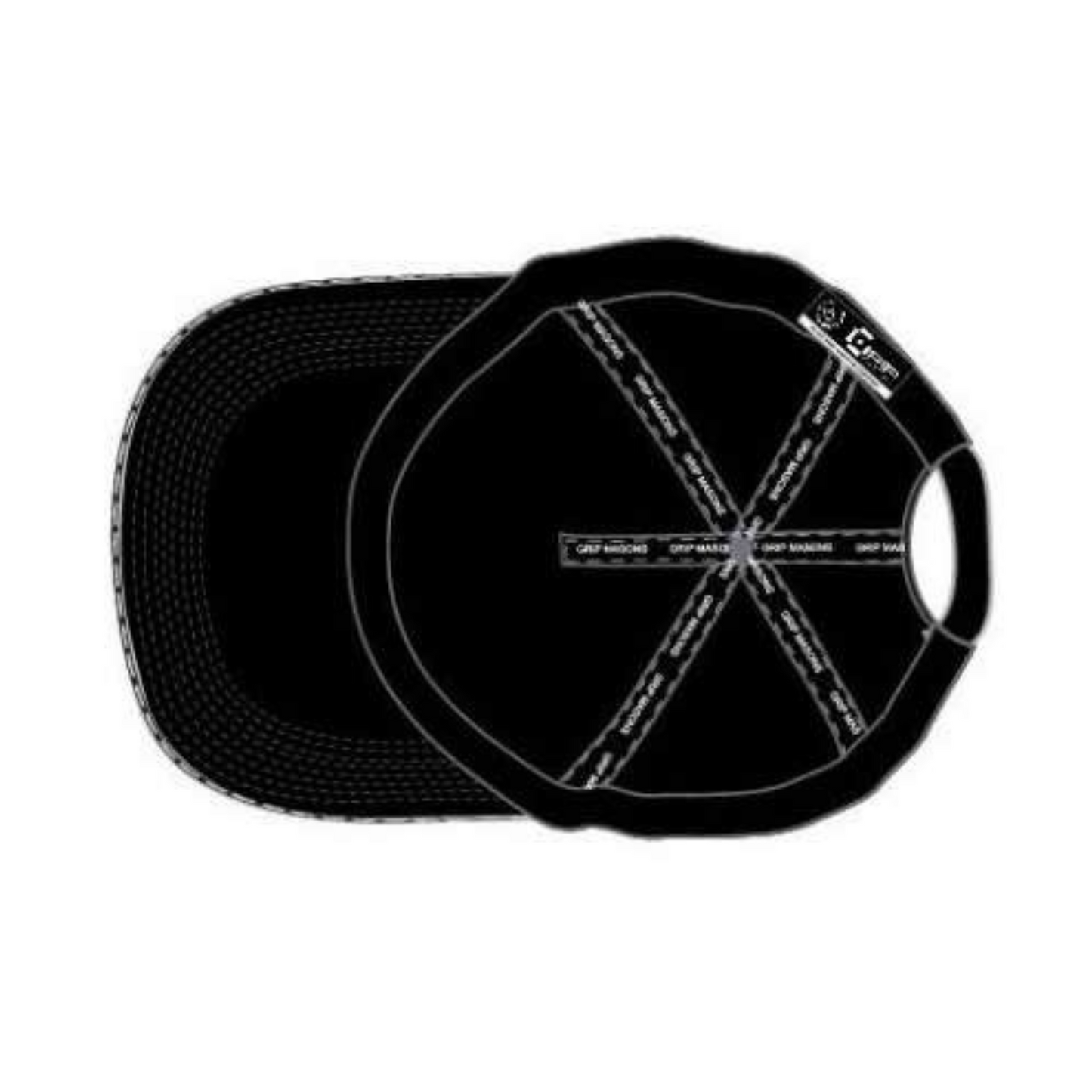 Grip Mason Black FLATBRIM Cap (Embroidered)