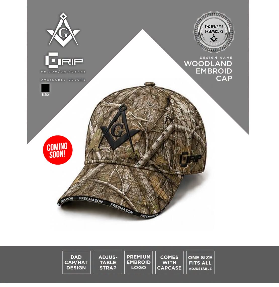 Woodland Embroid Cap
