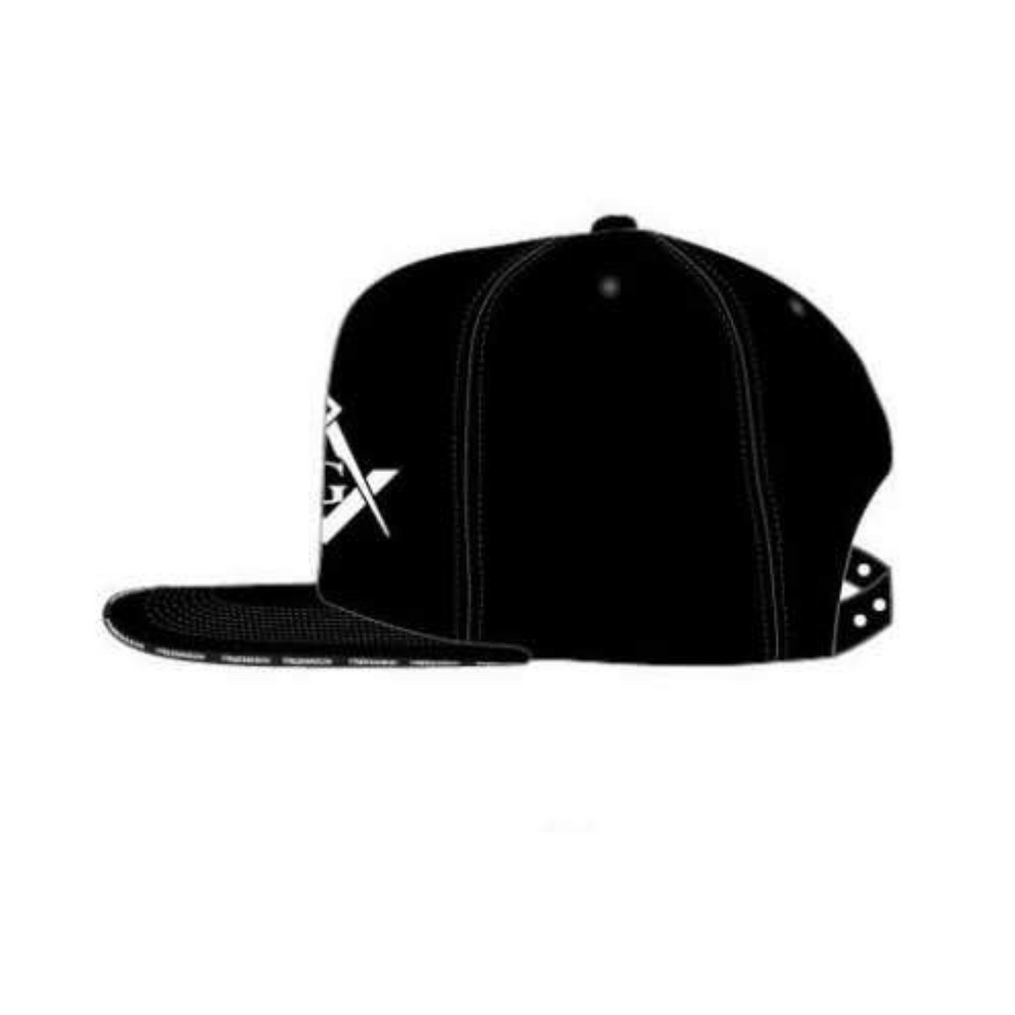 Grip Mason Black FLATBRIM Cap (Embroidered)