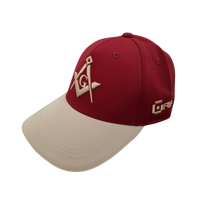 Crimson Embroid Cap