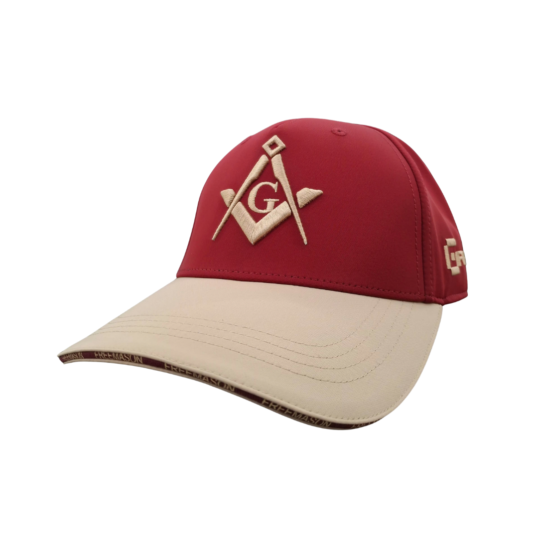 Crimson Embroid Cap