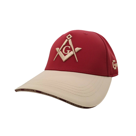 Crimson Embroid Cap