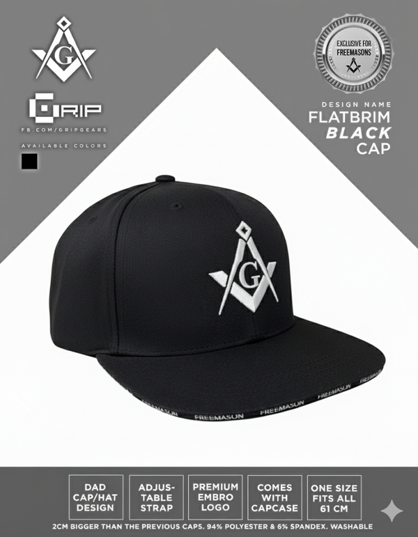 Grip Mason Black FLATBRIM Cap (Embroidered) alternate