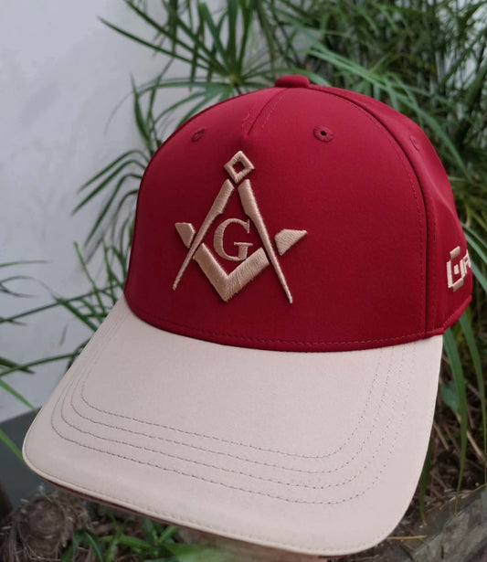 Crimson Embroid Cap